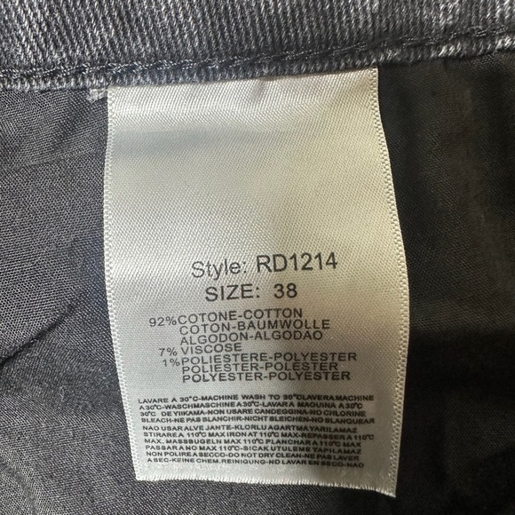 Nasty Gal Collection Black Wash Distressed Jeans Size 38 - Picture 11 of 11